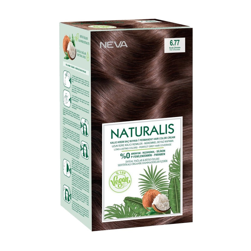Neva Naturalis Vegan Haarverf - Hot Chocolate 6.77
