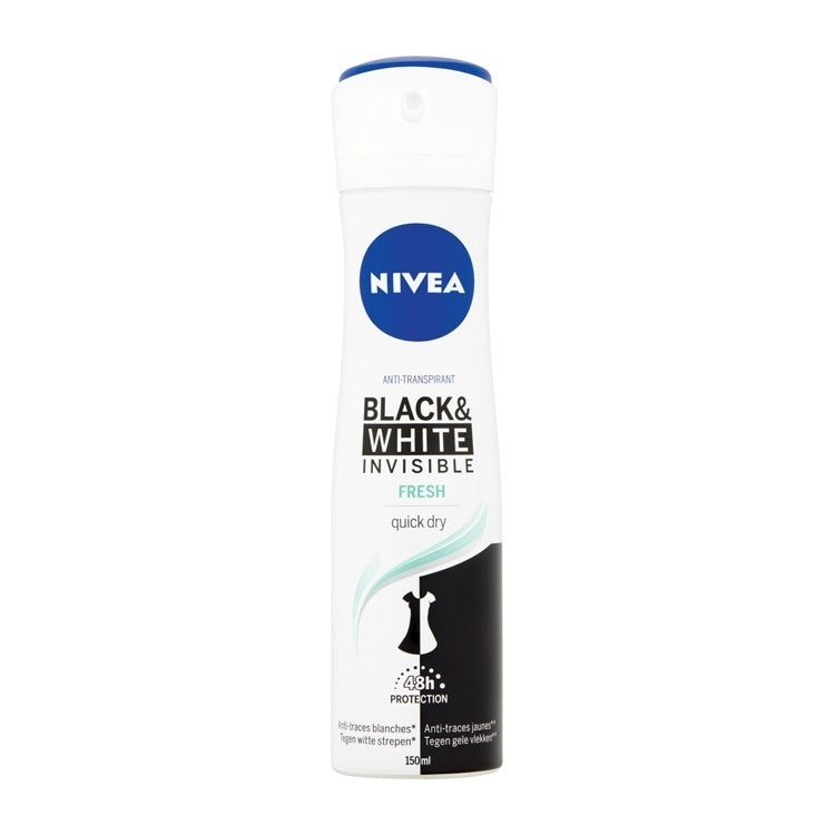 Nivea Deodorant - Black & White Invisible 150 Ml