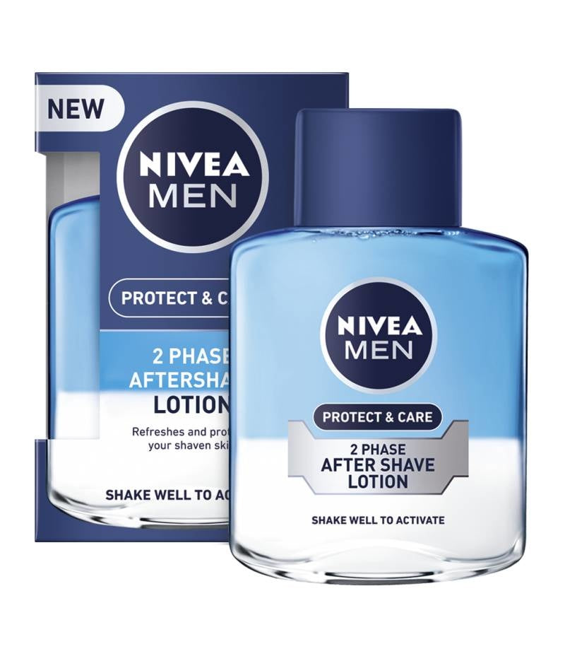 Nivea Men Protect & Care 2-In-1 Verfrissende Aftershave Lotion - 100 Ml
