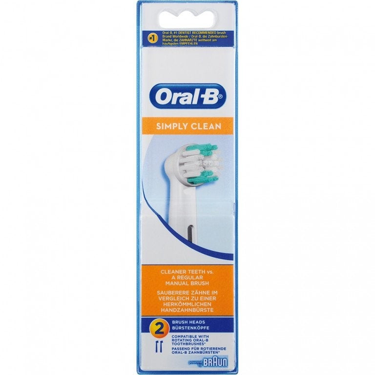 Oral B Opzetborstels Simply Clean 2 Stuks