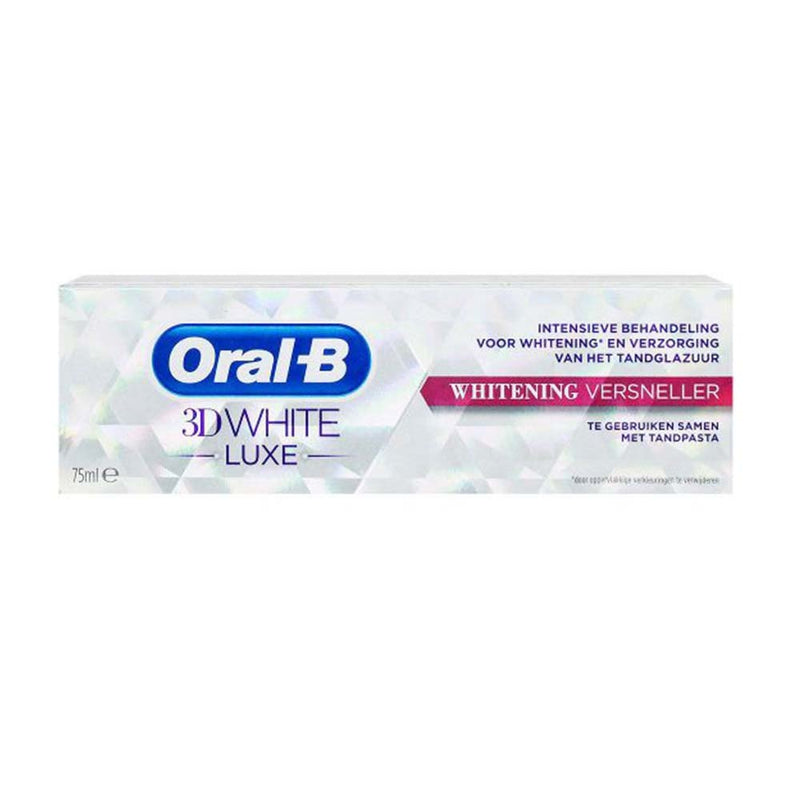 Oral B Whitening Versneller 75ml 3d White Luxe (Te Gebruiken Samen Met Tandpasta