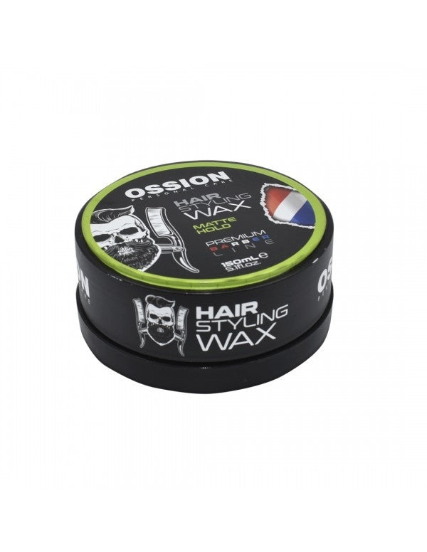 Ossion Hair Styling Wax - Premium Barber Line Matte 150 Ml