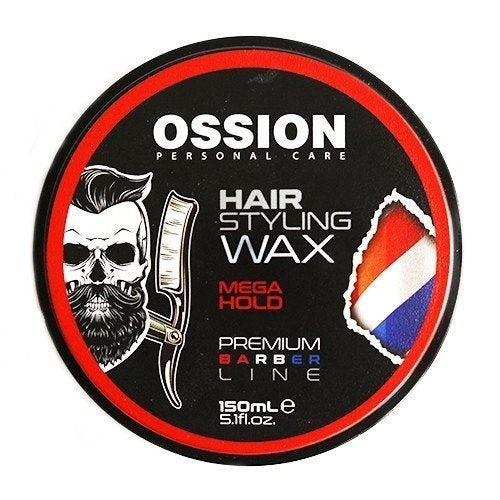 Ossion Hair Styling Wax - Premium Barber Line Mega Hold 150 Ml