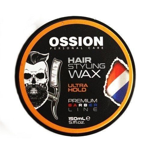 Ossion Hair Styling Wax - Premium Barber Line Ultra Hold 150 Ml