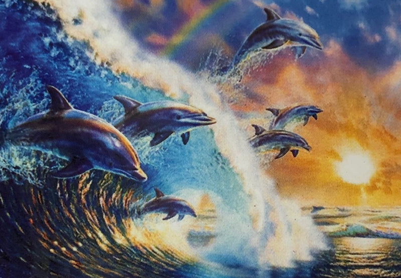 Diamond Painting Dolfijnen In Zee J0290 30 Cm X 40 Cm