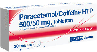 Healthypharm Paracetamol Met Coffeine 500/ 50 Mg - 20 Tabletten