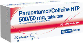 Healthypharm Paracetamol Coffeine 500/50 Mg - 40 Tabletten