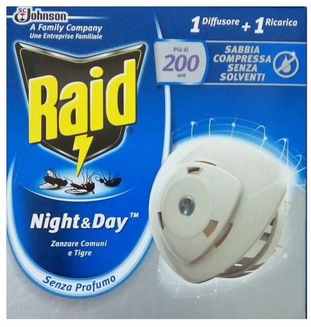Raid Night & Day Trio Insectenplug - 1 Apparaat + 1 Navulling