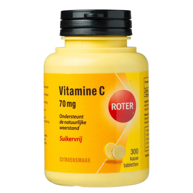 Roter Vitamine C 70 Mg - Suikervrij 300 Kauwtabeletten