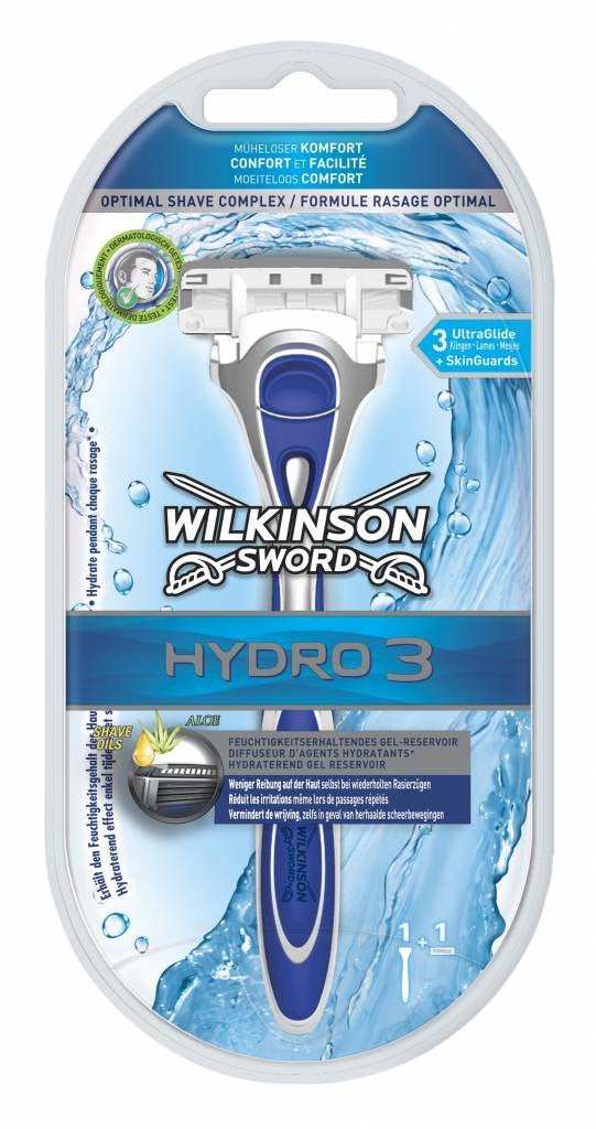 Wilkinson Hydro 3 Apparaat + 1 Scheermesje - 1 Stuks