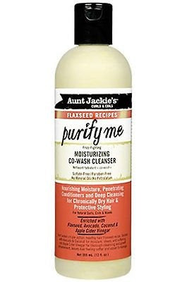 Aunt Jackie's Curls & Coils Flaxseed Recipes Purify Me Moisturizing Co-Wash Cleaner 355 Ml