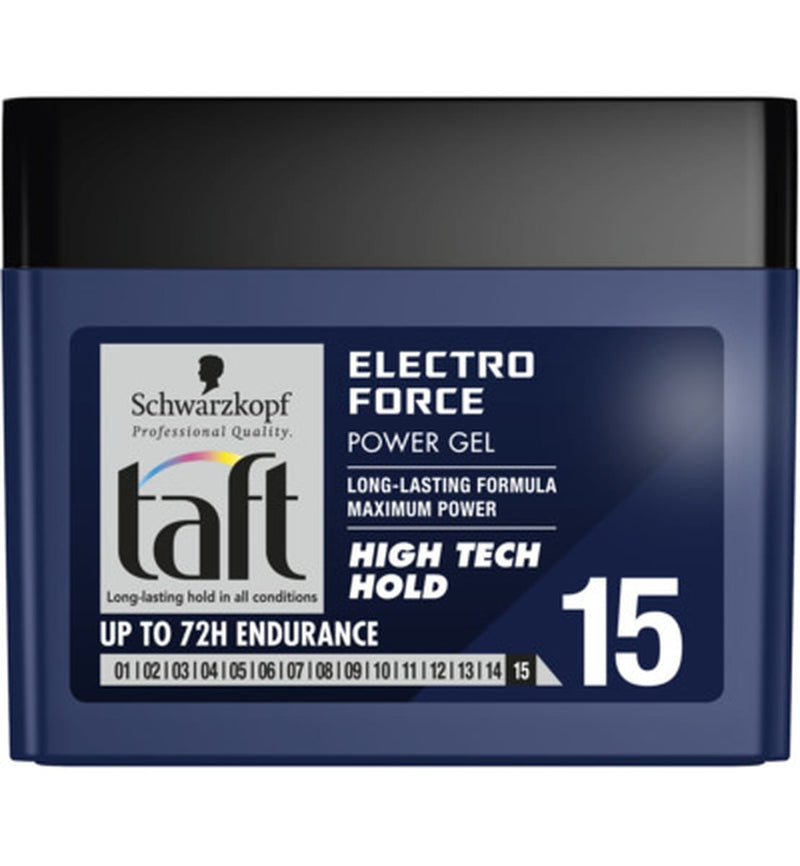 Schwarzkopf Taft Electro Force Hogh Tech Hold 15 - Haargel 250ml