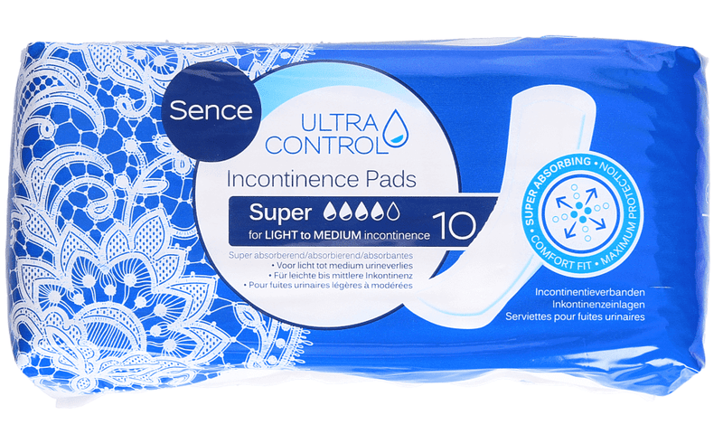 Sence Beauty Incontinence Pads - Ultra Control Super 10 Stuks