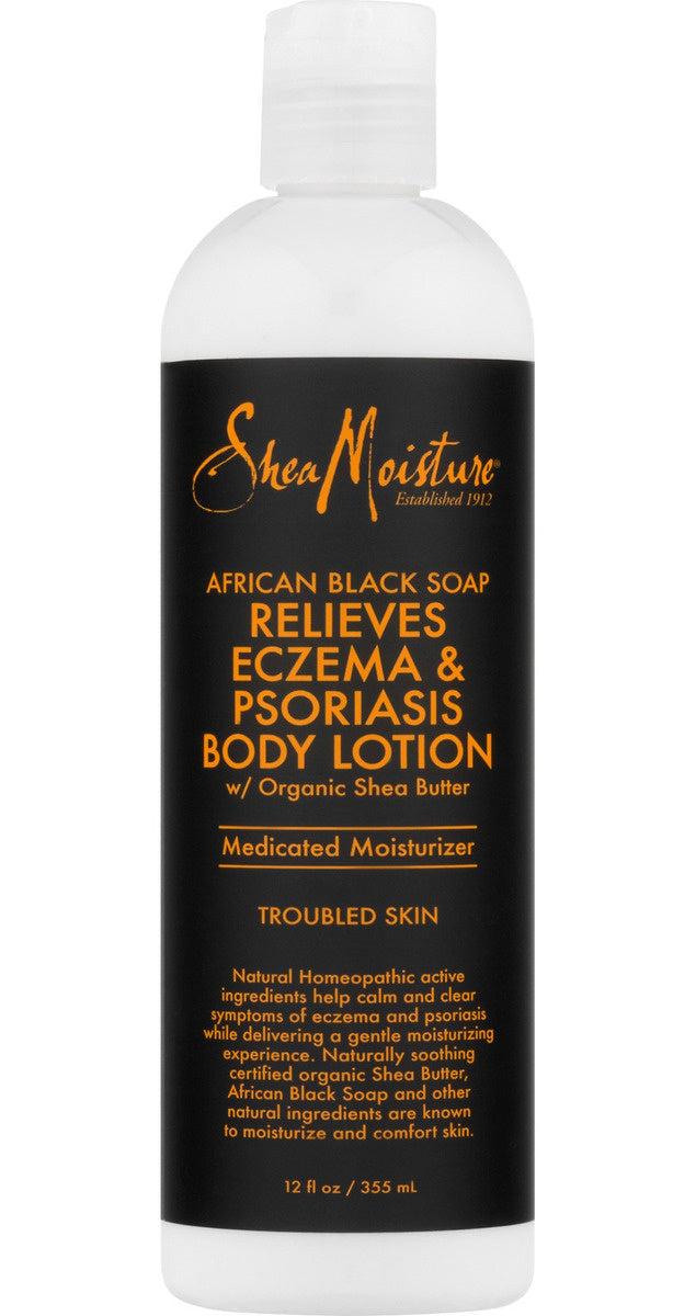 Shea Moisture African Black Soap - Eczema Psoriasis Therapy Body Lotion 354 Ml