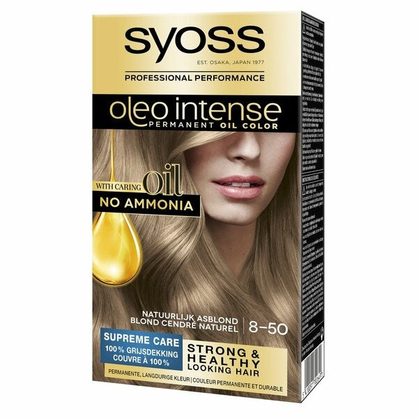 Syoss Oleo Intense Haarverf - Natuurlijk Asblond 8-50