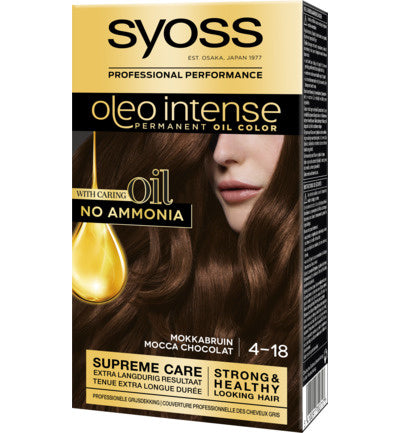 Syoss Oleo Intense Haarverf - Mokkabruin 4-18 