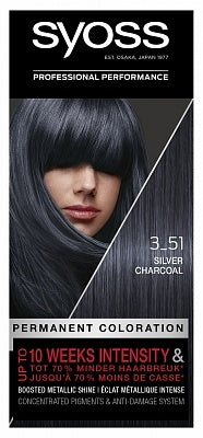 Syoss Haarverf - Silver Charcoal 3-51 