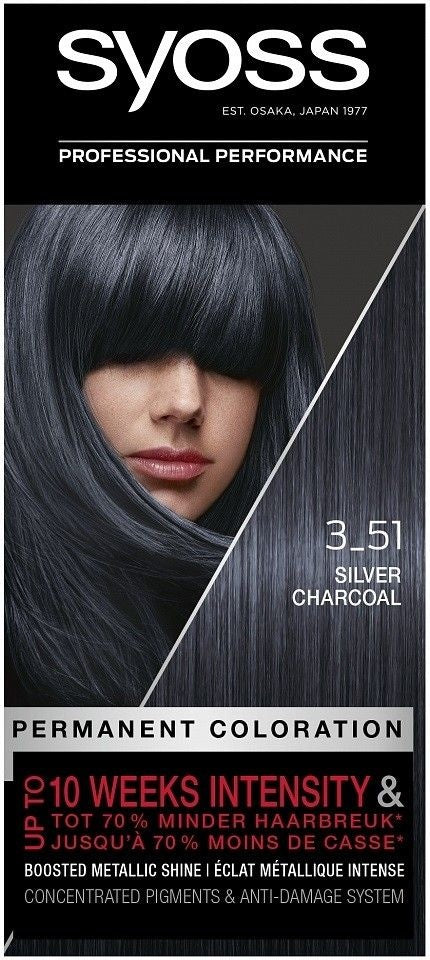 Syoss Hair Color 3-51 Silver Charcoal Salonplex