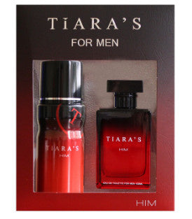 Tiara's Him For Men Edt Spray 100 Ml & Deodorant Spray 150 Ml - 1 Stuks