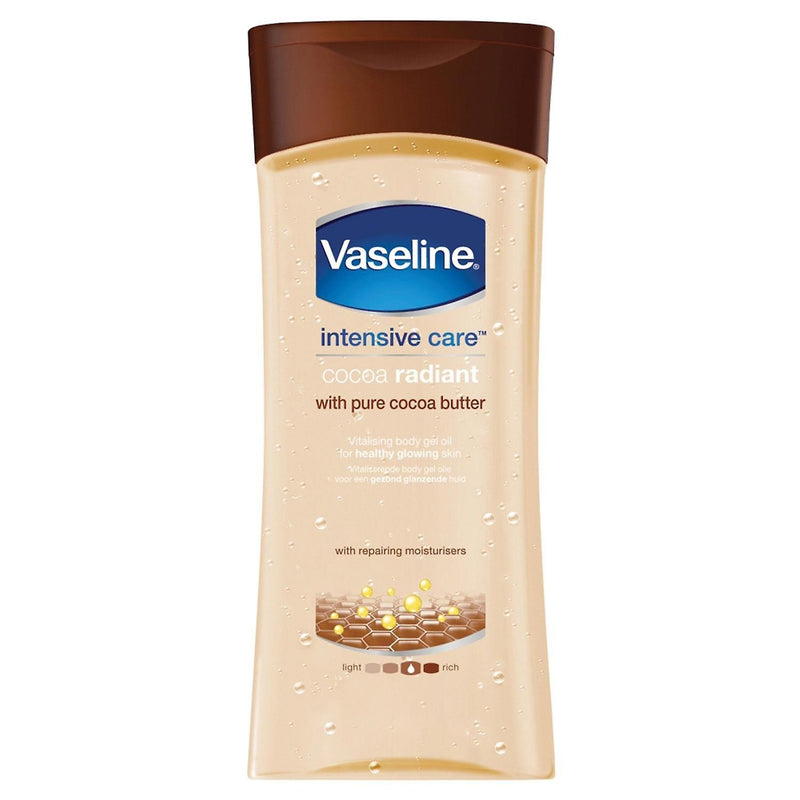 Vaseline Body Gel Oil Radiant - Pure Cocoa Butter 200ml