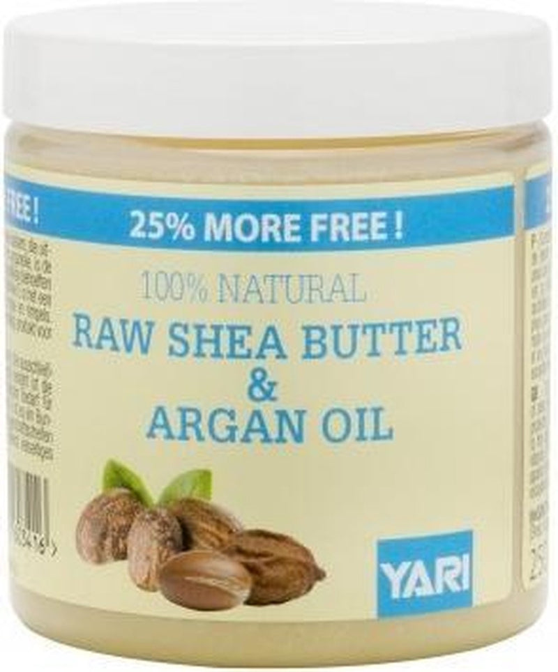 Yari 100% Pure Raw Shea Butter&Argan Olie 250 Ml