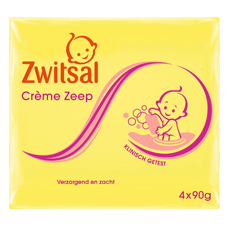 Zwitsal - Creme Zeep 4x90 Gram